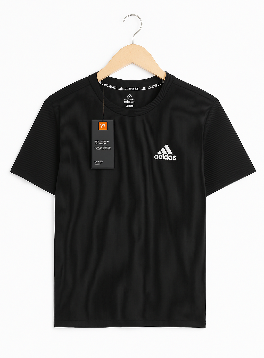 Adi-das printed Dry-Fit T-Shirt Black color