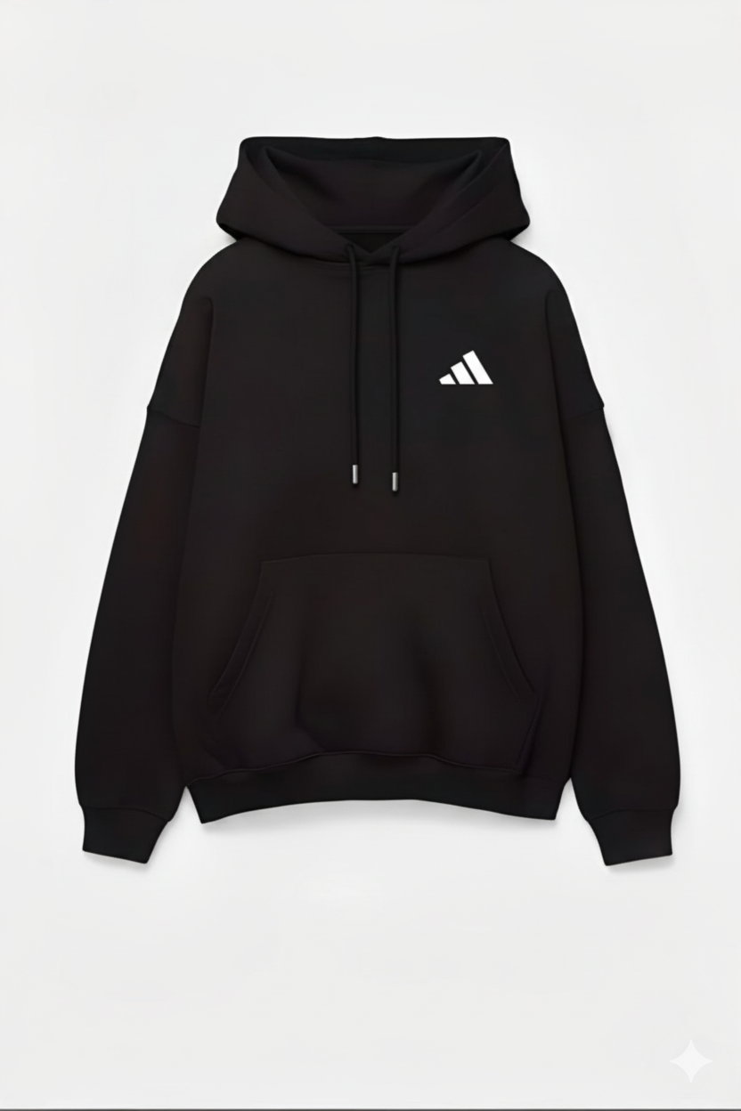Adi-das Black Hoodie
