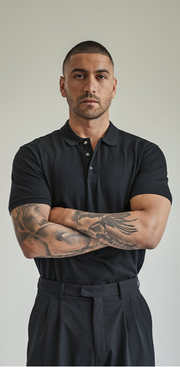 Black Color Polo T-Shirt