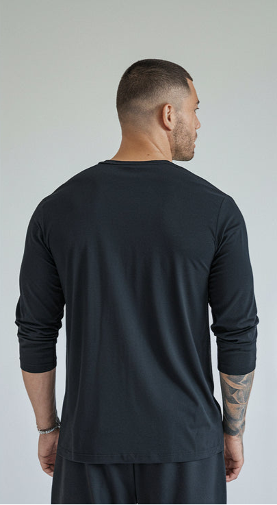 Black Color Full Sleeves T-Shirt