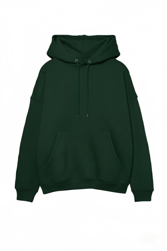 Bottle Green Color Hoodie