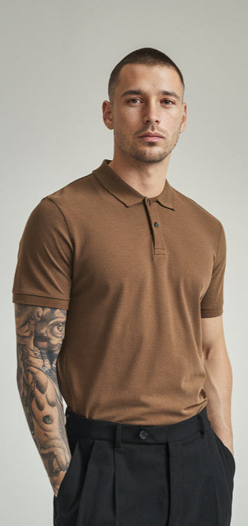 Brown Color Polo T-Shirt