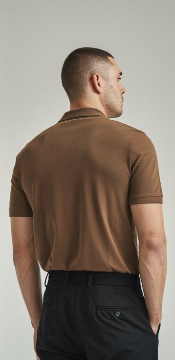 Brown Color Polo T-Shirt