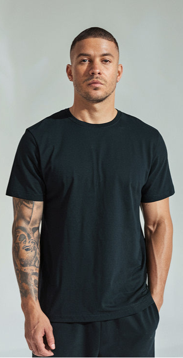 Black Color Crew-Neck T-Shirt