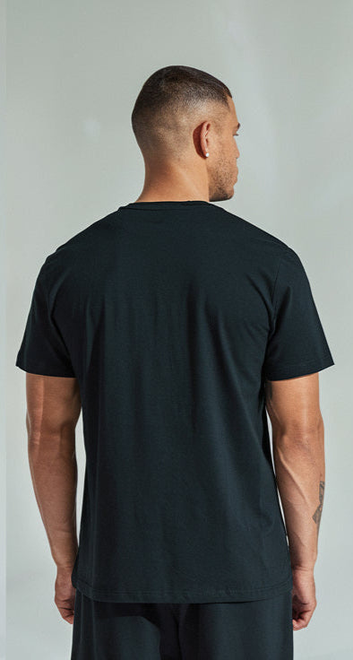 Black Color Crew-Neck T-Shirt