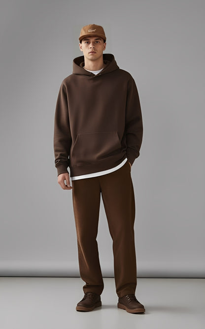 Dark Brown Color Hoodie