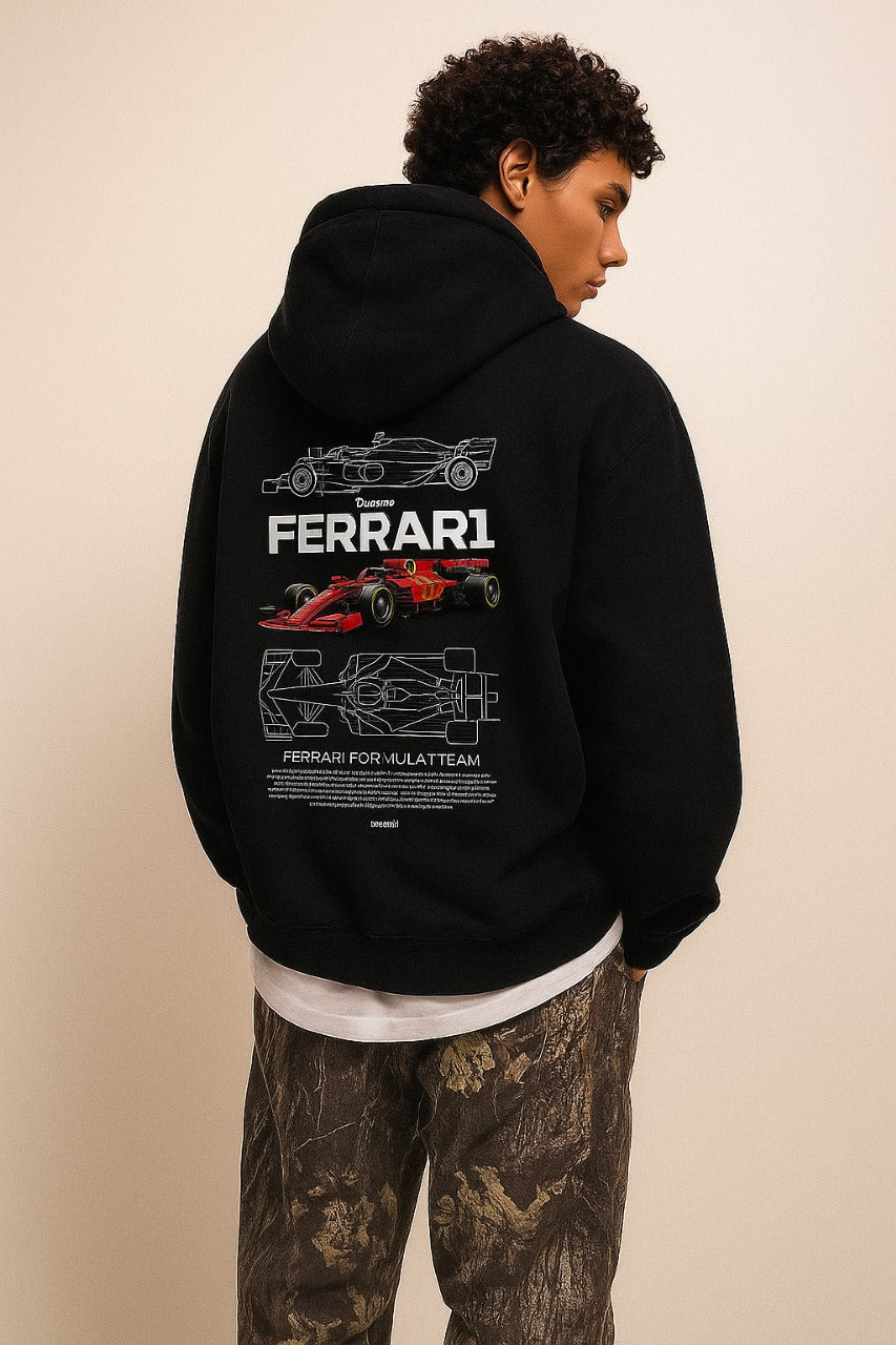 Ferrari Formula 1 Printed Hoodie