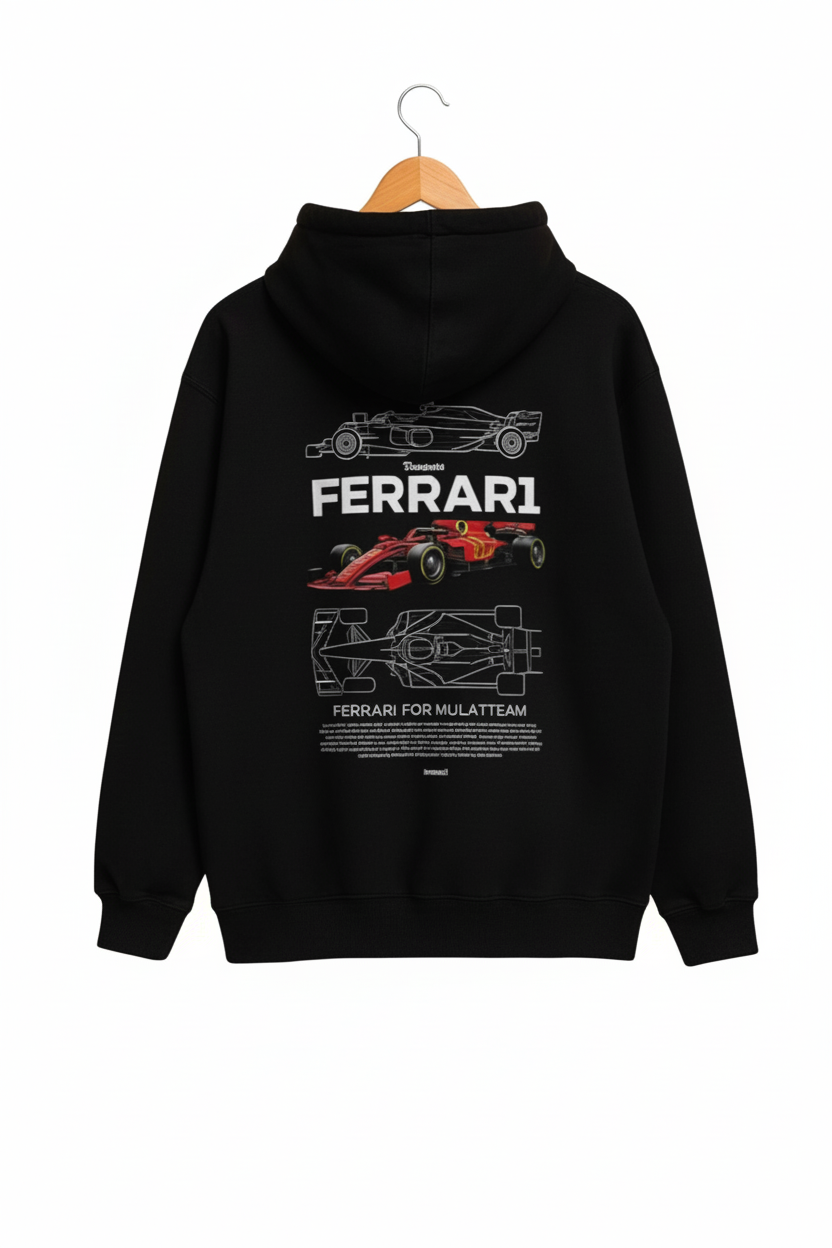 Ferrari Formula 1 Printed Hoodie