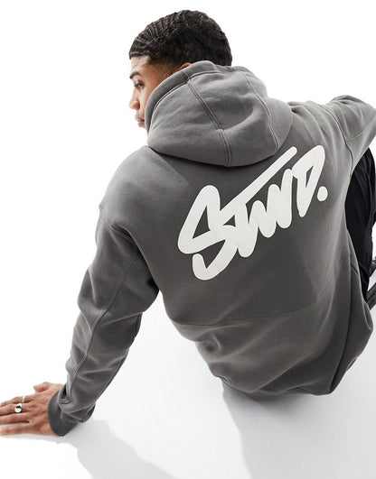 STWD Grey Color Hoodie