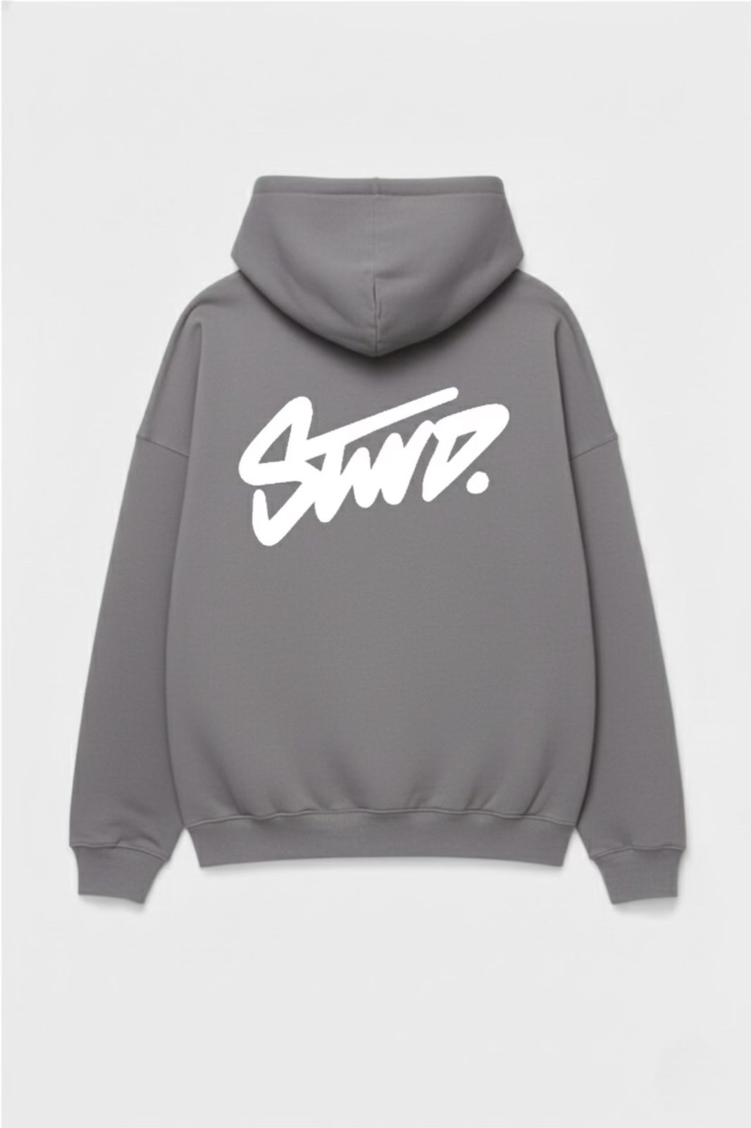 STWD Grey Color Hoodie