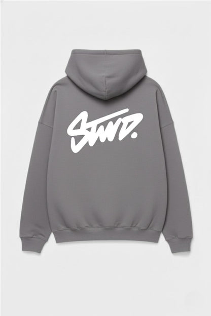 STWD Grey Color Hoodie