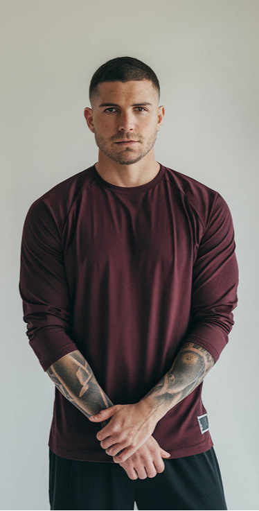 Maroon Color Full Sleeves T-Shirt