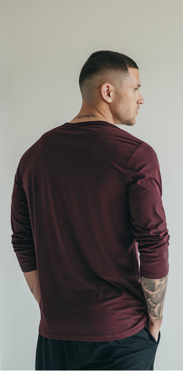 Maroon Color Full Sleeves T-Shirt