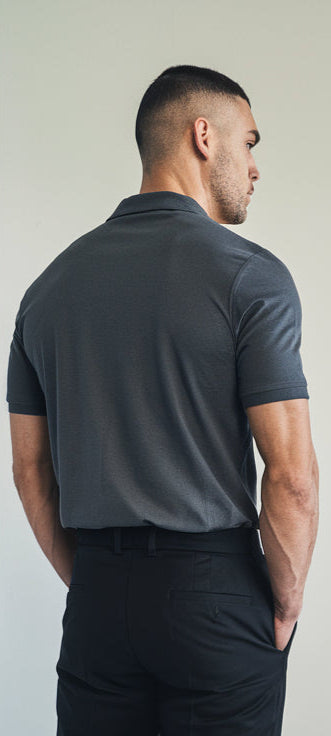 Grey Color Polo T-Shirt