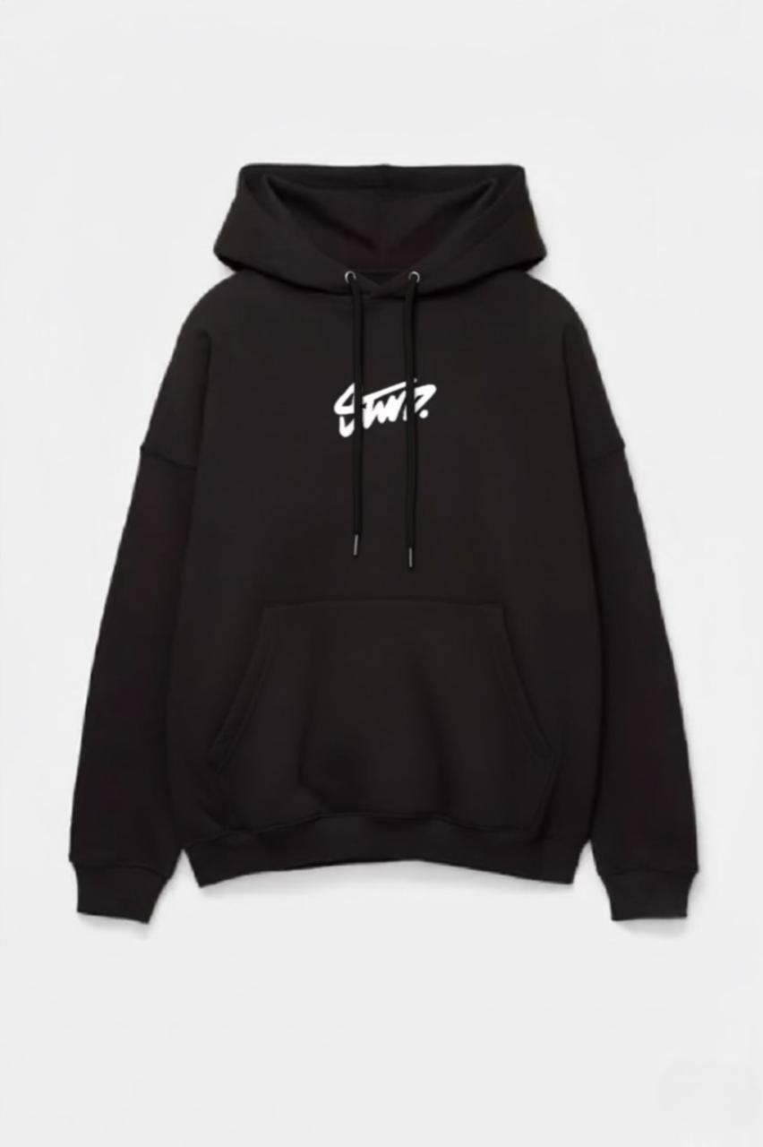 STWD Black Color Hoodie