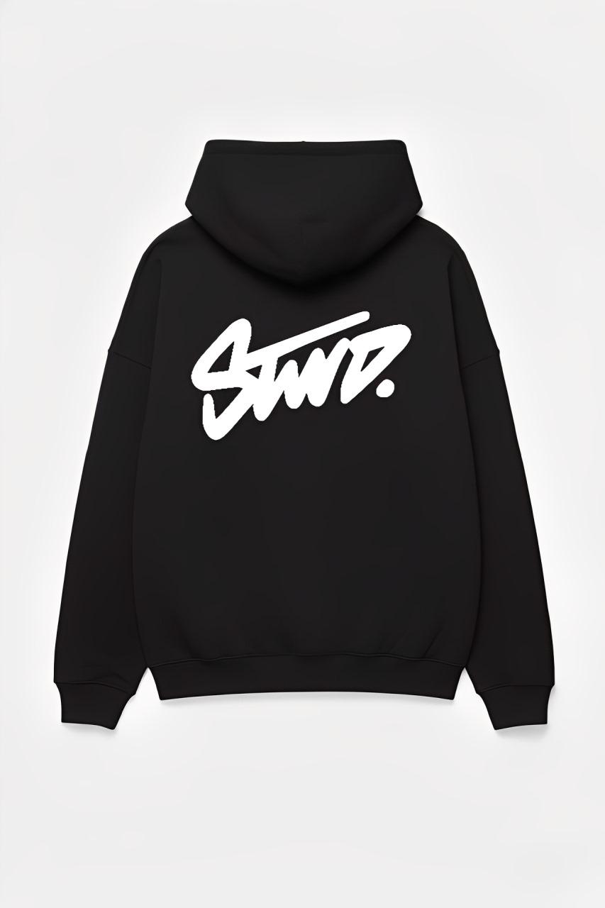 STWD Black Color Hoodie