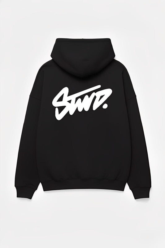 STWD Black Color Hoodie