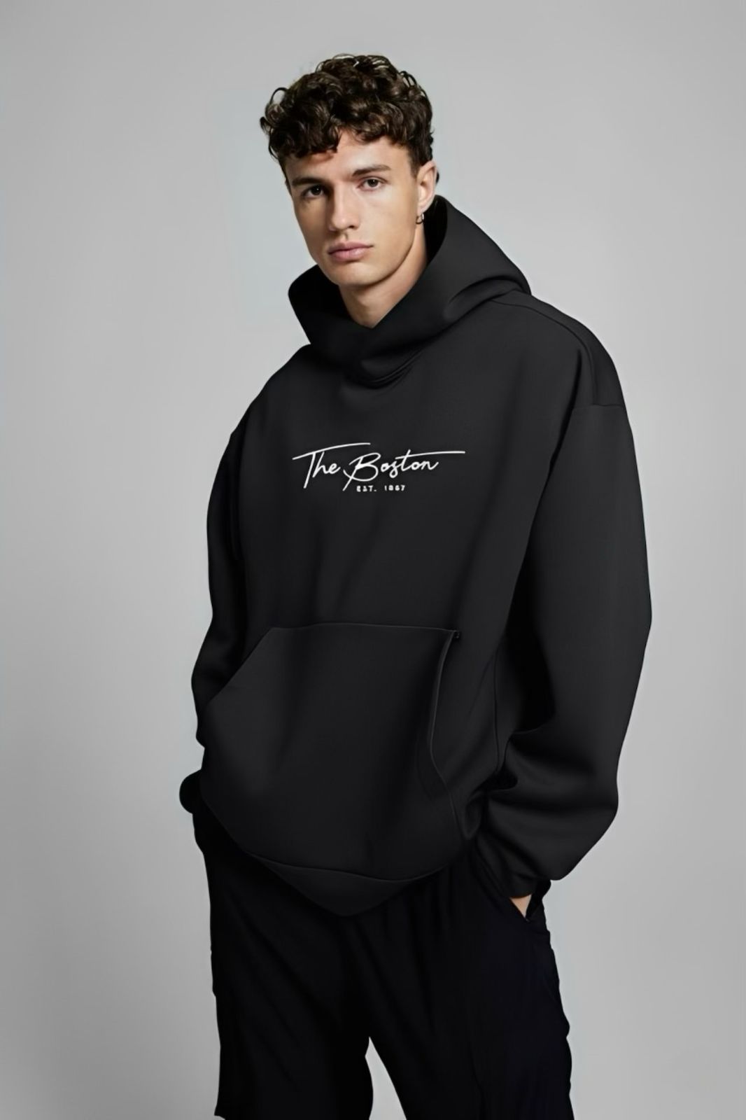 The Boston EST.1997 Black Color Hoodie