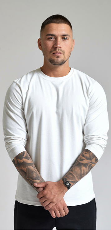 White Color Full Sleeves T-Shirt