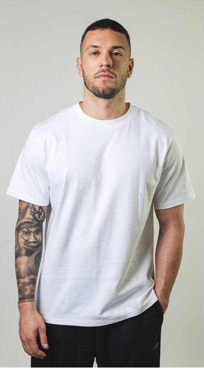 White Color Crew-Neck T-Shirt