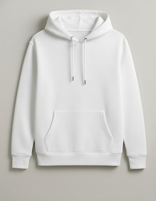 White Color Hoodie