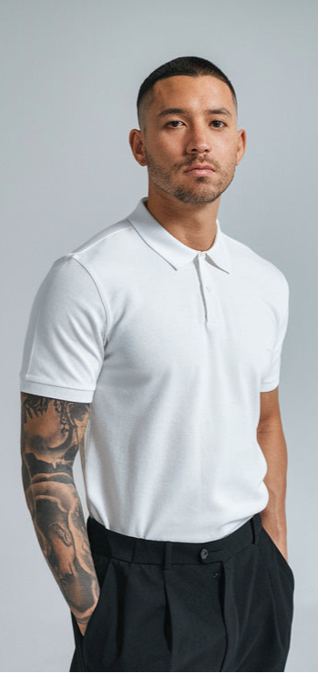 White Color Polo T-Shirt