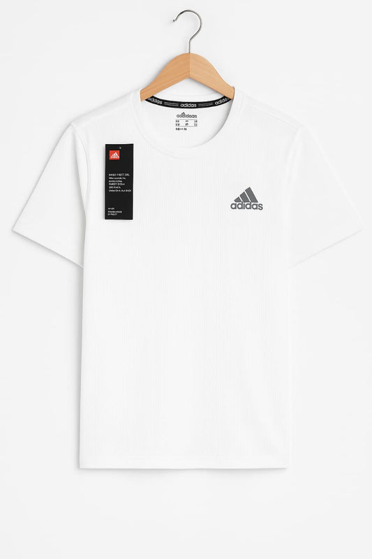 Adi-das printed Dry-Fit T-Shirt White color